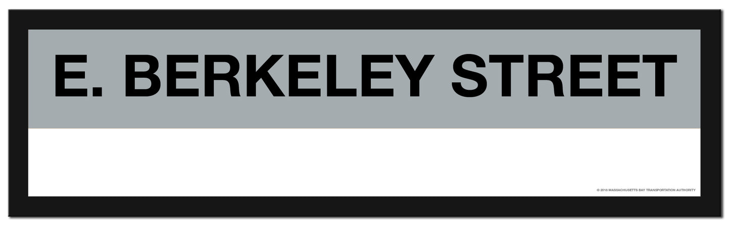 Boston MBTA SILVER LINE Framed Replica Station Signs