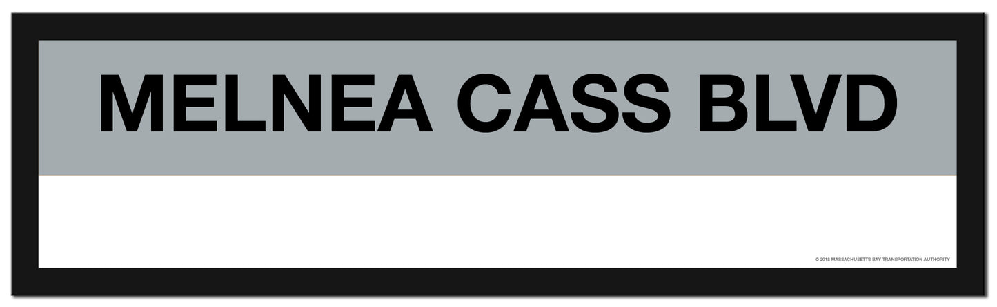 Boston MBTA SILVER LINE Framed Replica Station Signs