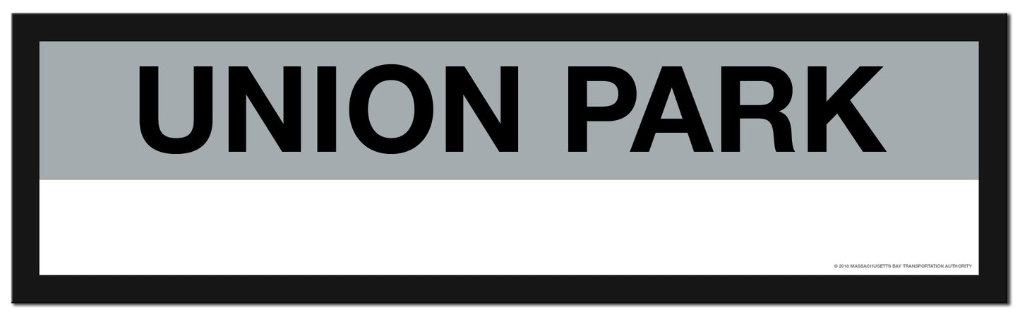 Boston MBTA SILVER LINE Framed Replica Station Signs