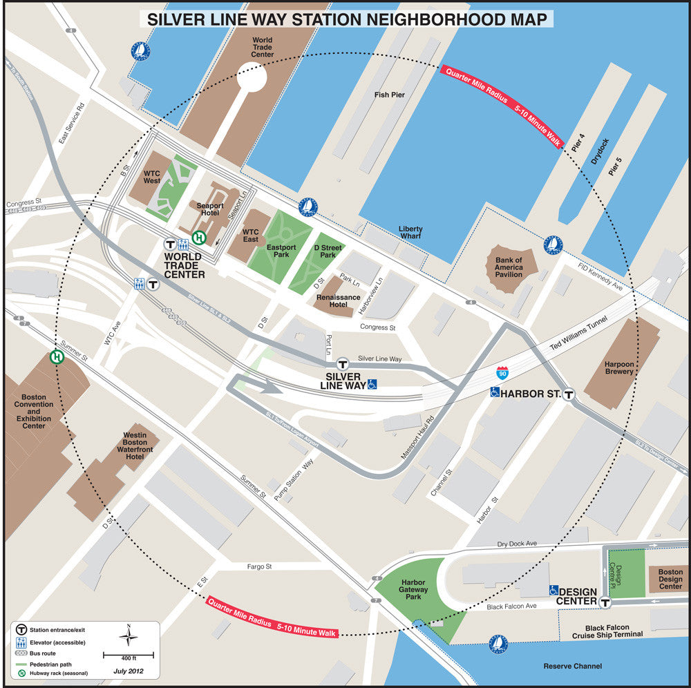 Silver Line Station Neighborhood Map: Silver Line Way (Jul. 2012)