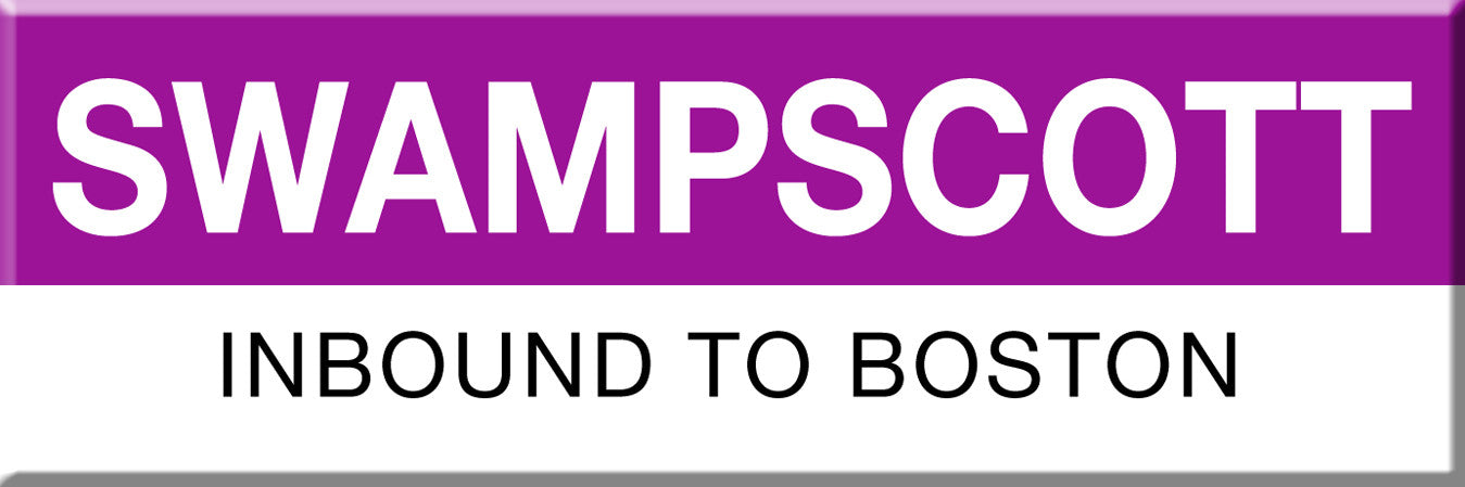 Commuter Rail Station Magnet: Swampscott; Inbound to Boston