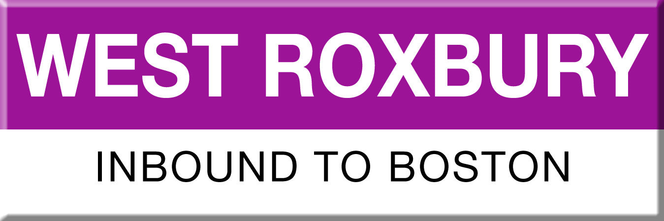 Commuter Rail Station Magnet: West Roxbury; Inbound to Boston