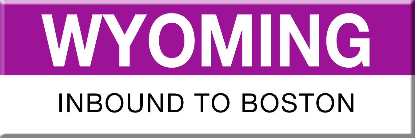Commuter Rail Station Magnet: Wyoming; Inbound to Boston