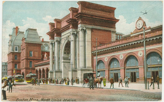 Vintage Postcard: Union Station at Causeway Street