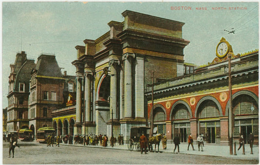 Vintage Postcard: Union Station at Causeway Street