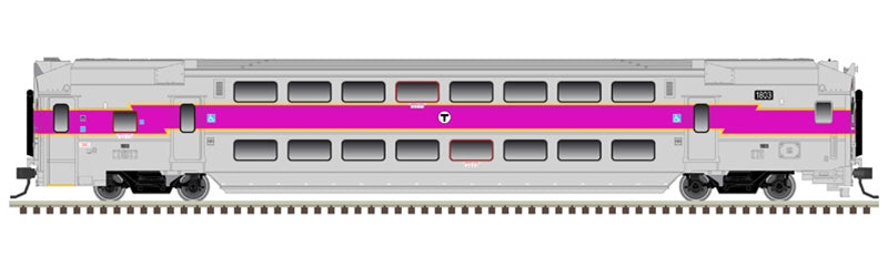 MBTA N Scale Commuter Coach Side Rendering
