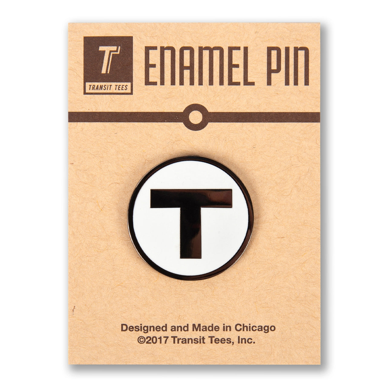 MBTA T Logo Enamel Pin