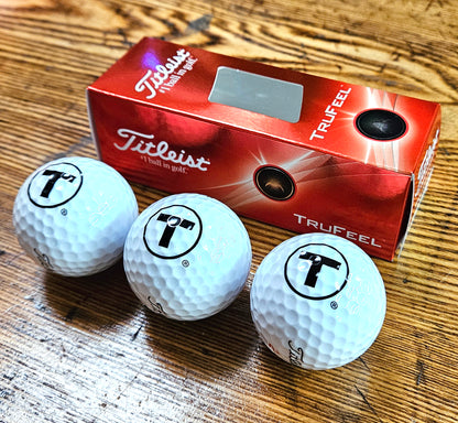 Boston MBTA "T" Logo Golf Ball 3-Pack (Titleist Trufeel)