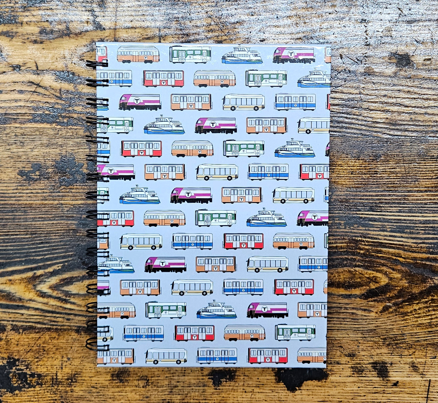 MBTA Vehicles Spiral Bound Notebook