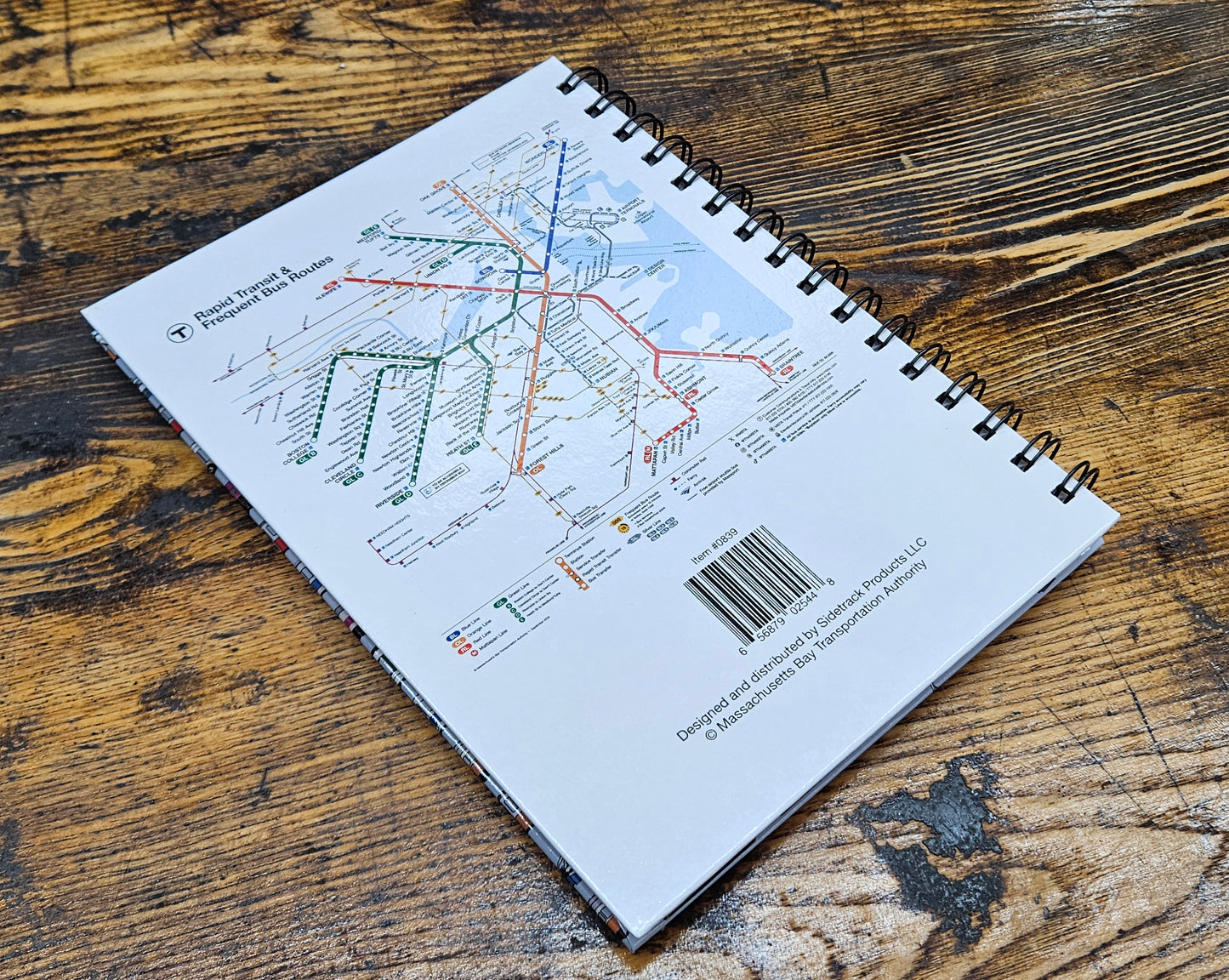MBTA Vehicles Spiral Bound Notebook