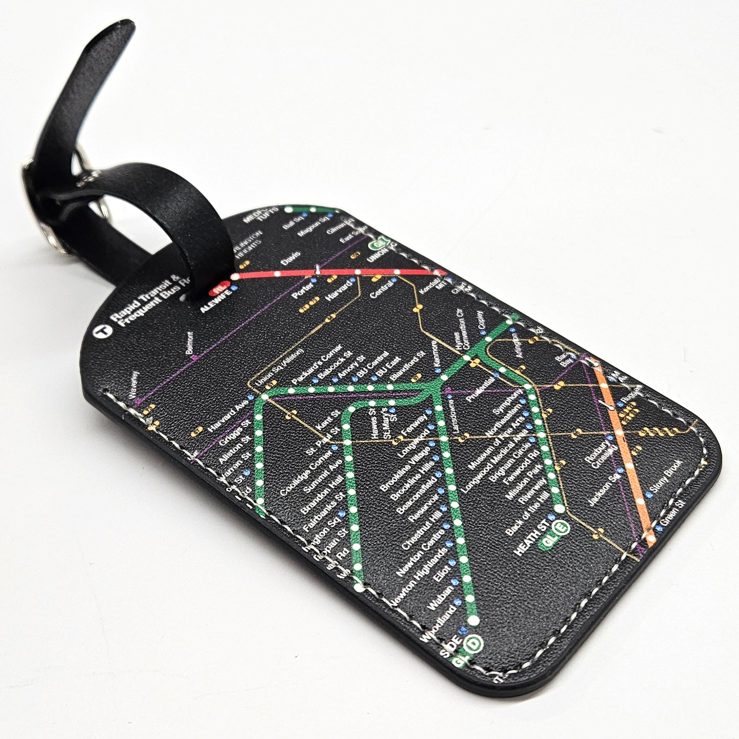Boston MBTA Map Luggage Tags