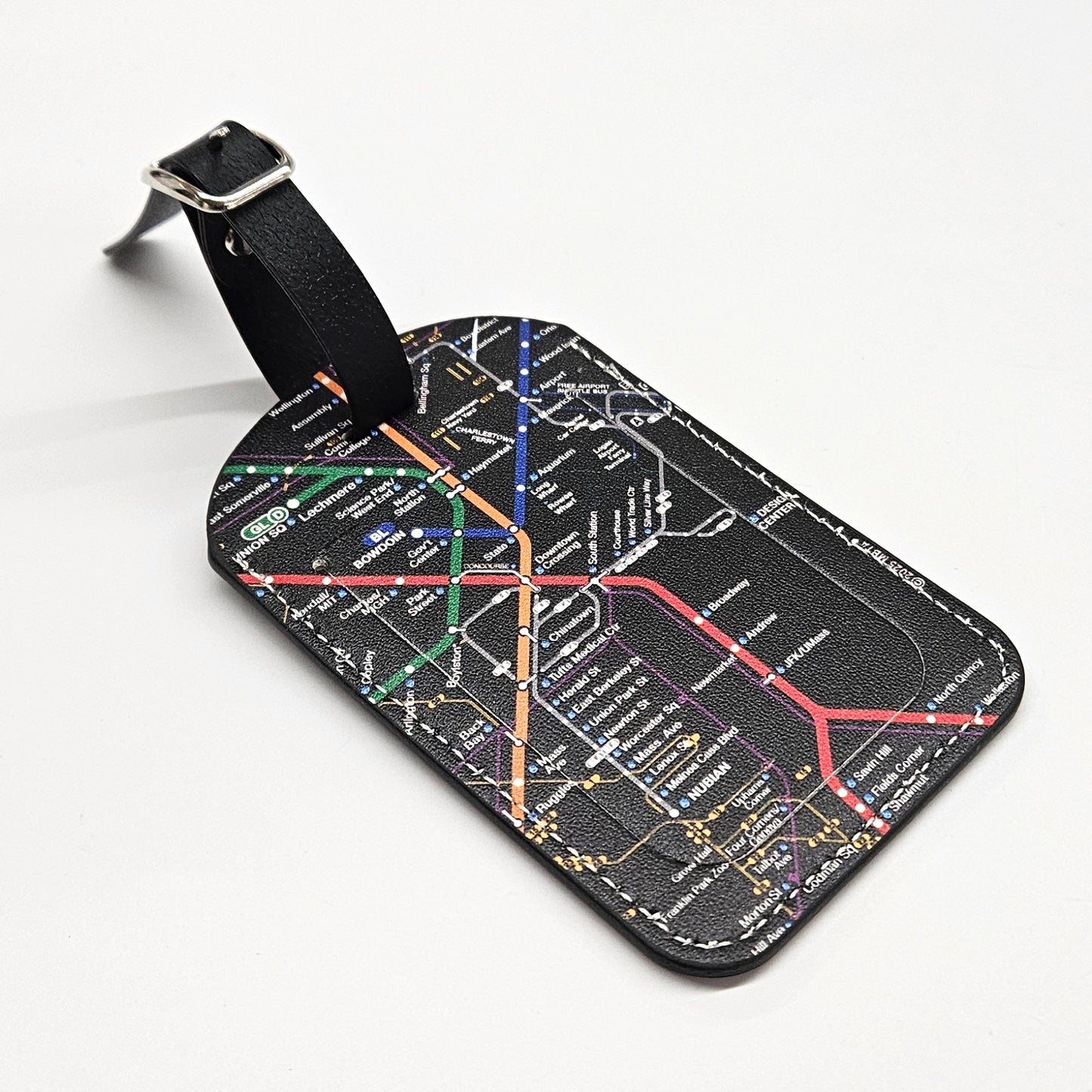 Boston MBTA Map Luggage Tags