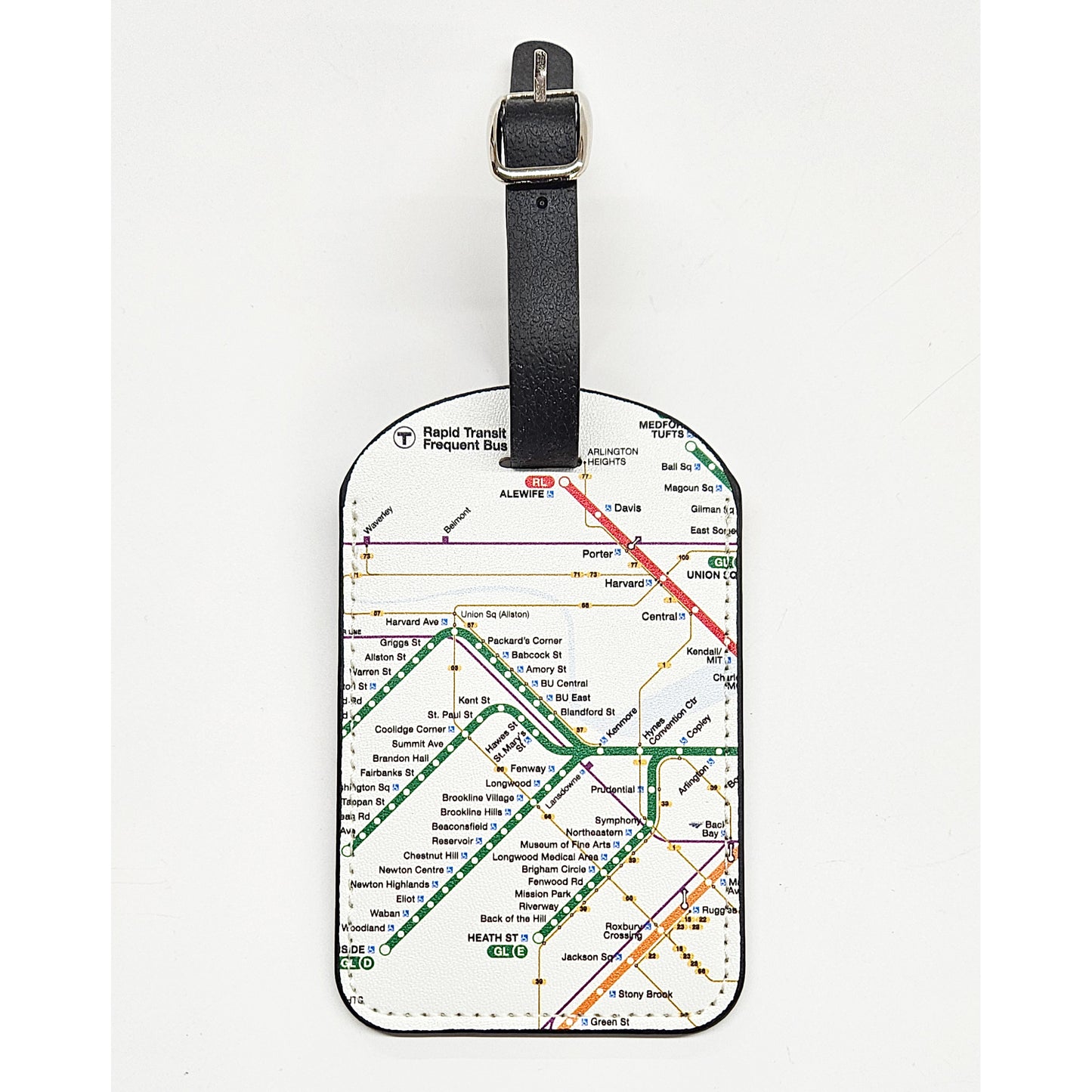Boston MBTA Map Luggage Tags