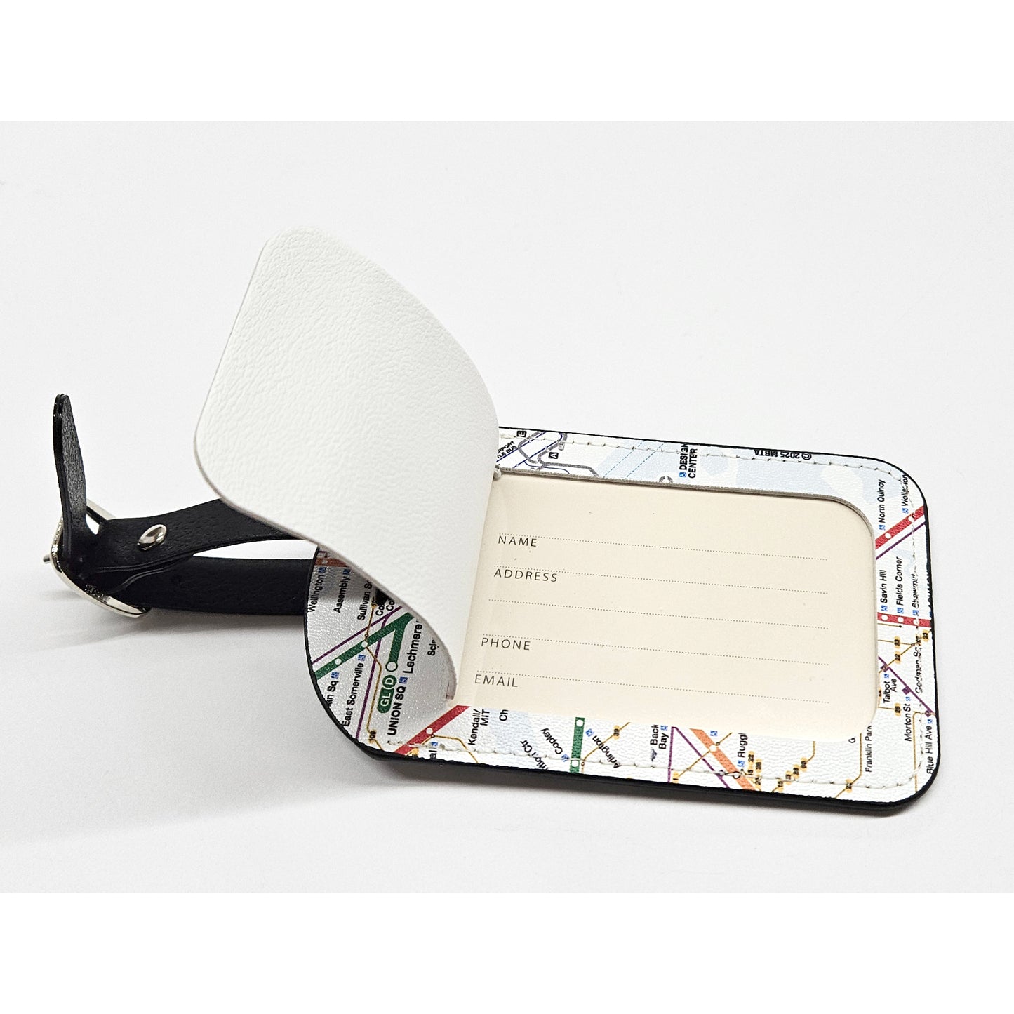 Boston MBTA Map Luggage Tags