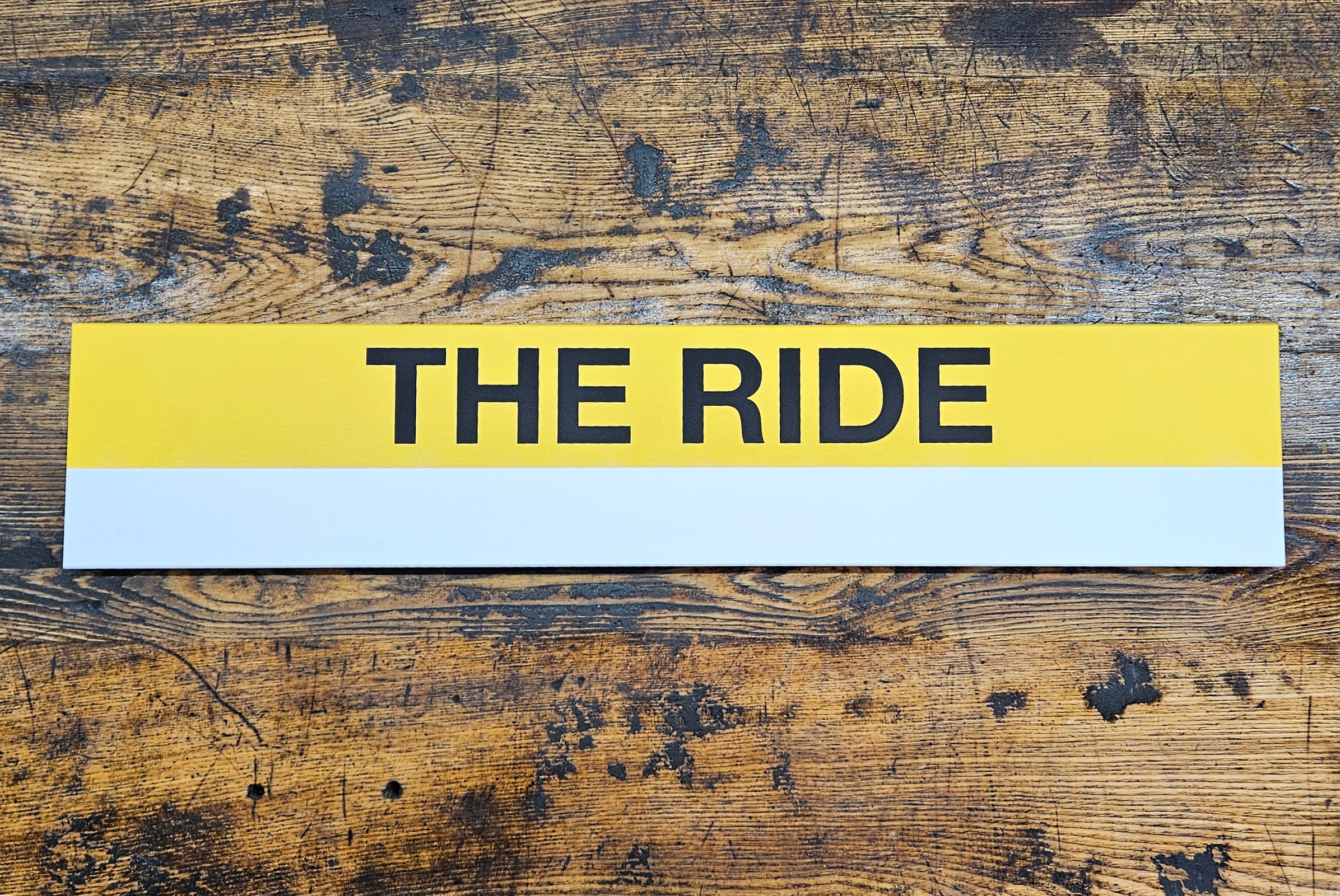 MBTA THE RIDE Replica Wood Sign (22