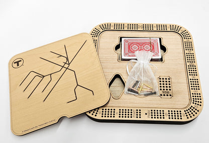 Boston MBTA Map Cribbage Board Set