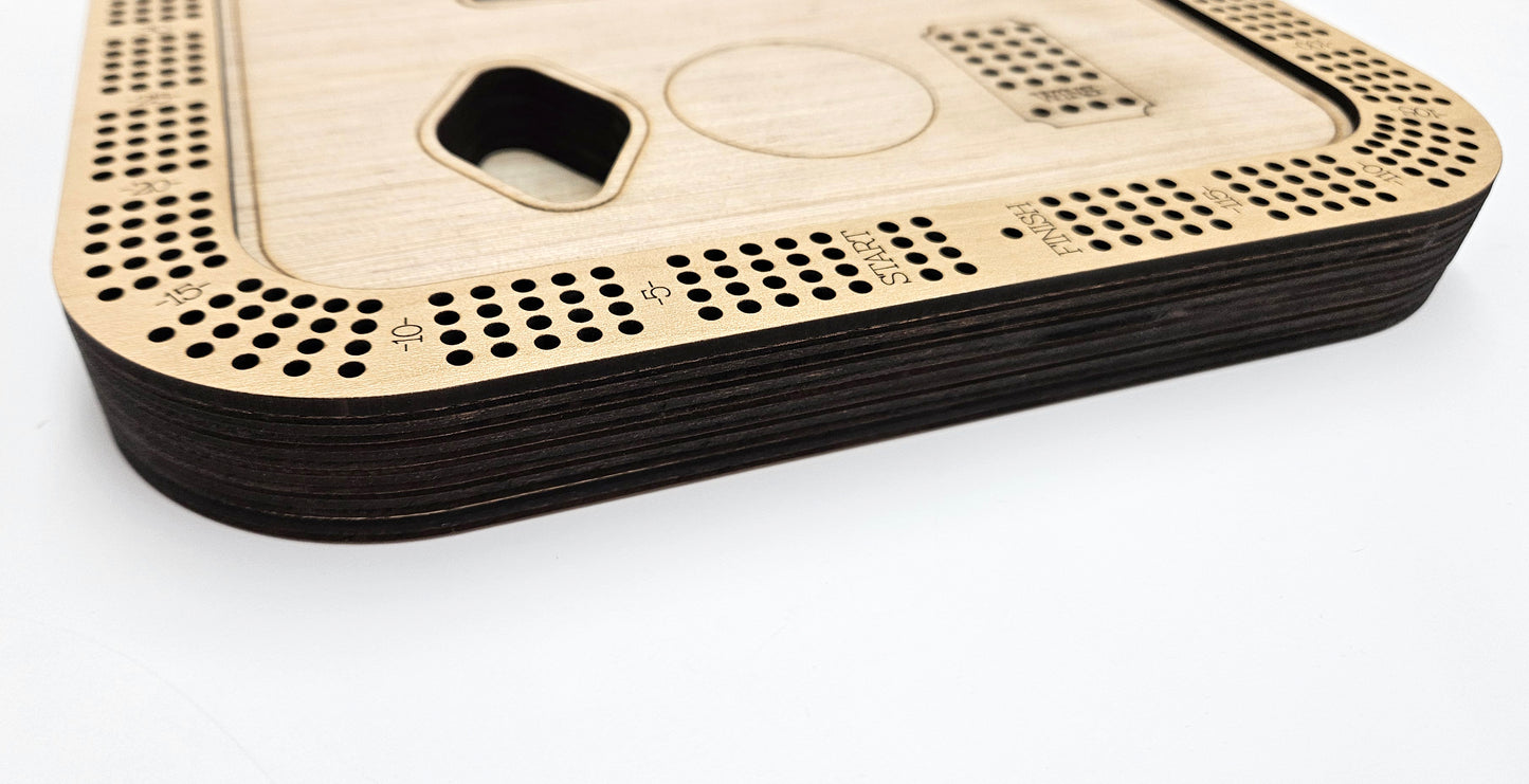 Boston MBTA Map Cribbage Board Set