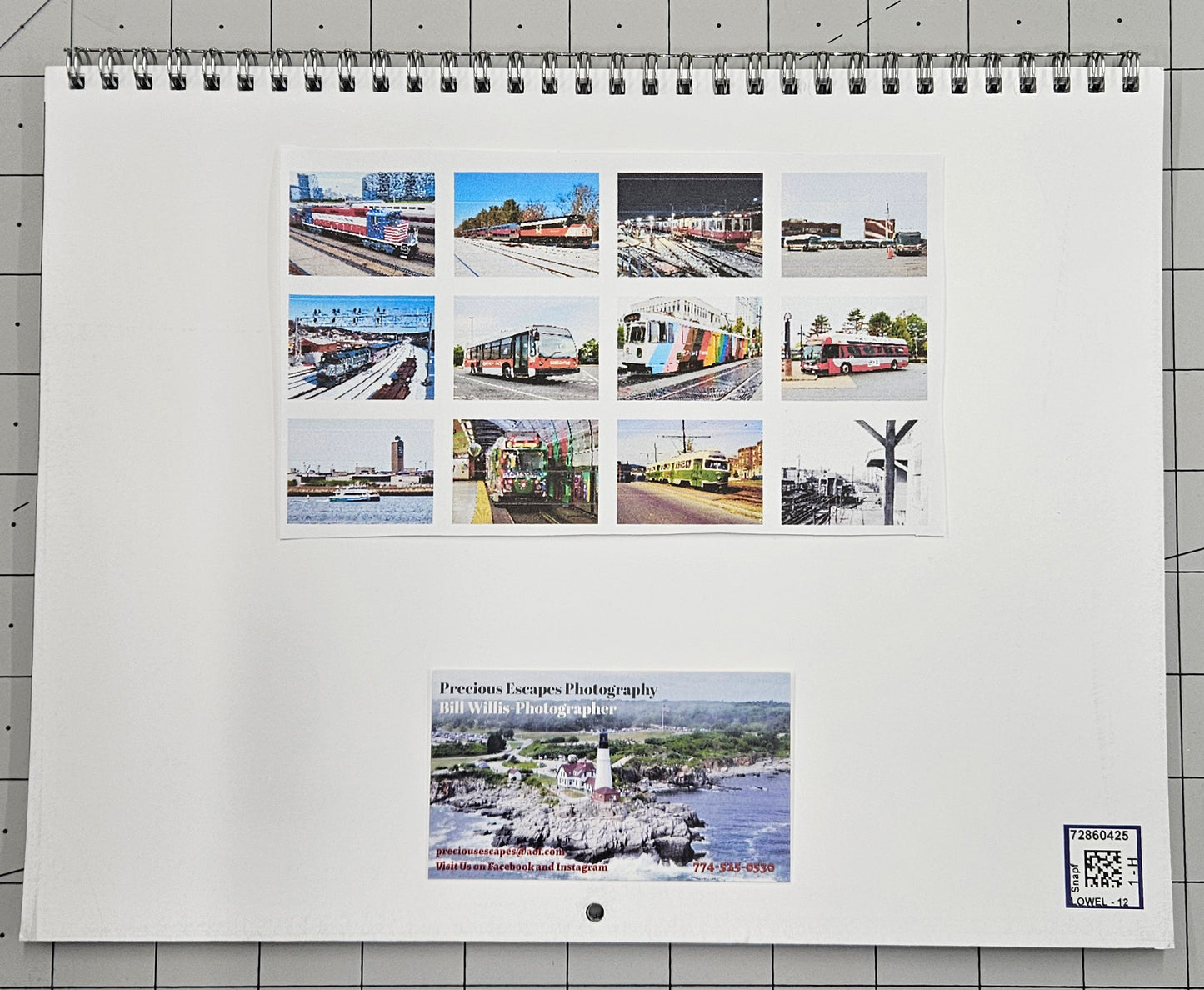 2027 Boston MBTA Transit Vehicle Photographs Wall Calendar