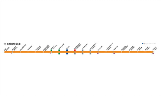 MBTA Orange Line Route Map (Dec. 2022)