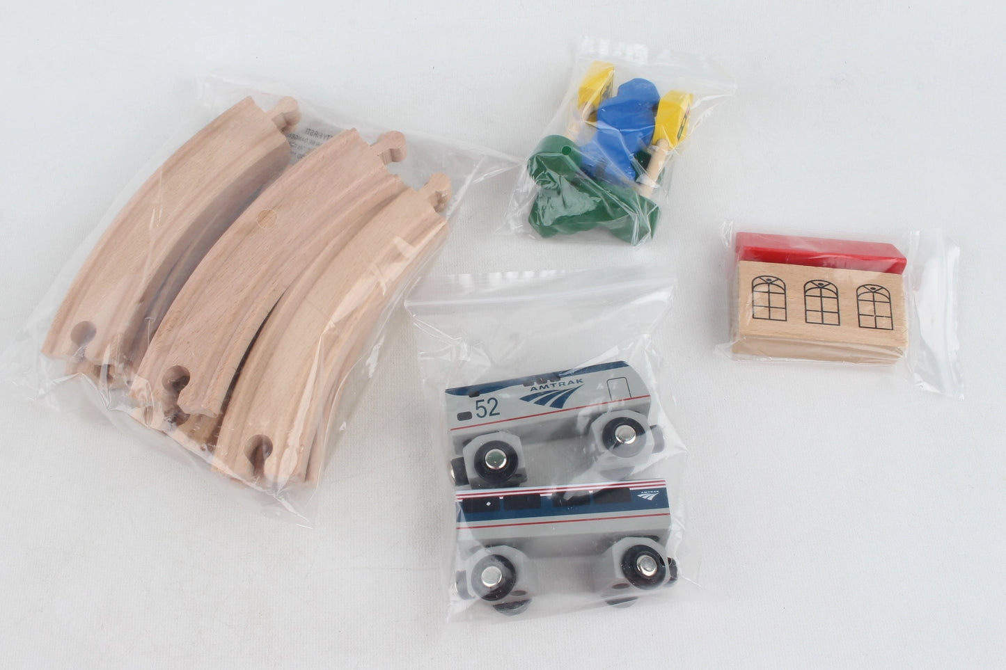 AMTRAK 20 Piece Wooden Toy Train Set