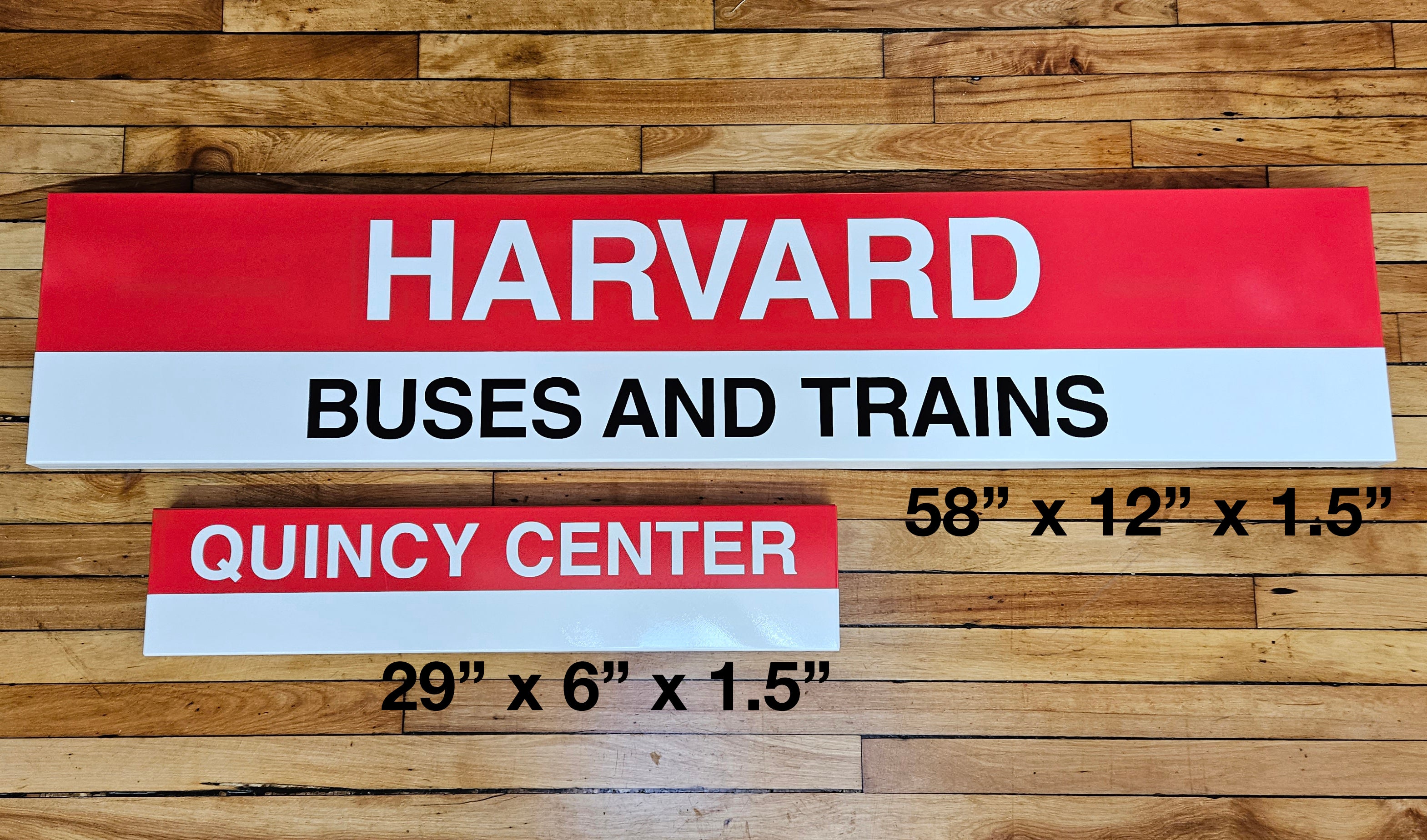 Boston MBTA Reproduction Red Line Metal Station Signs (29