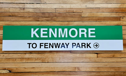 Boston MBTA Green Line Replica Metal Station Signs (58")