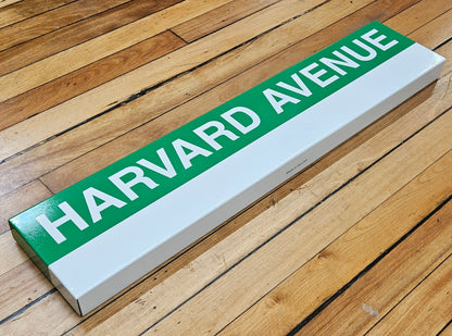 Boston MBTA Green Line Replica Metal Station Signs (29")