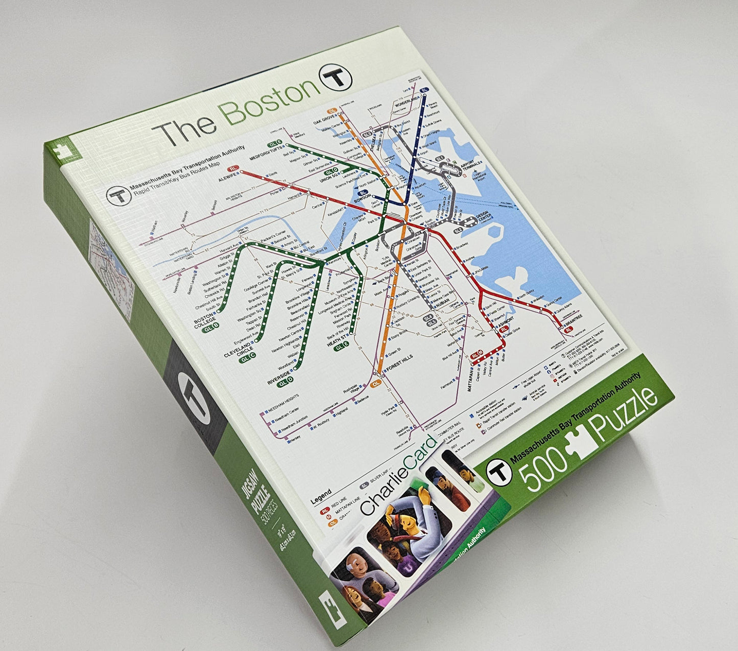 Boston MBTA Map 500 Piece Puzzle