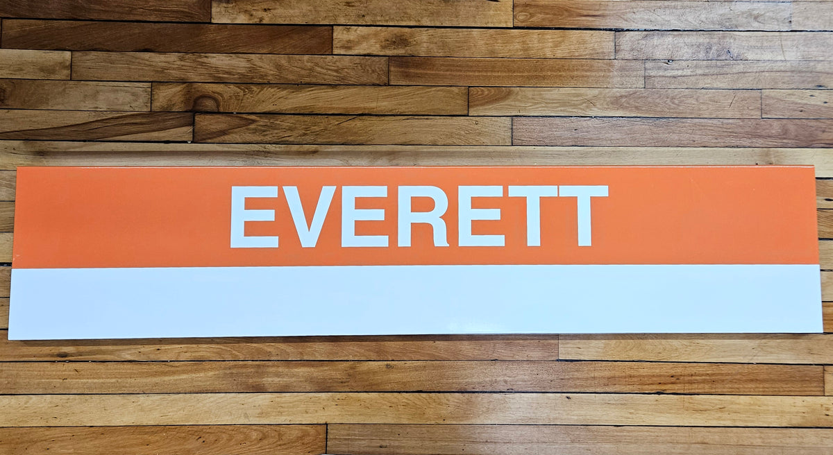 Orange Line Signs Boston MBTA Orange Line Replica Metal Station Signs (58