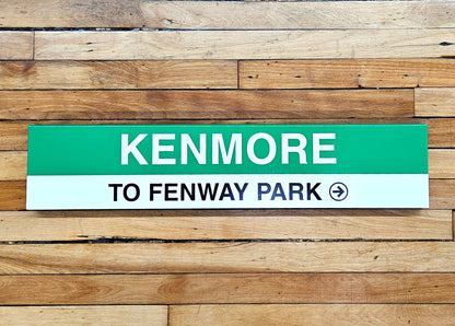 Boston MBTA Green Line Replica Metal Station Signs (29")