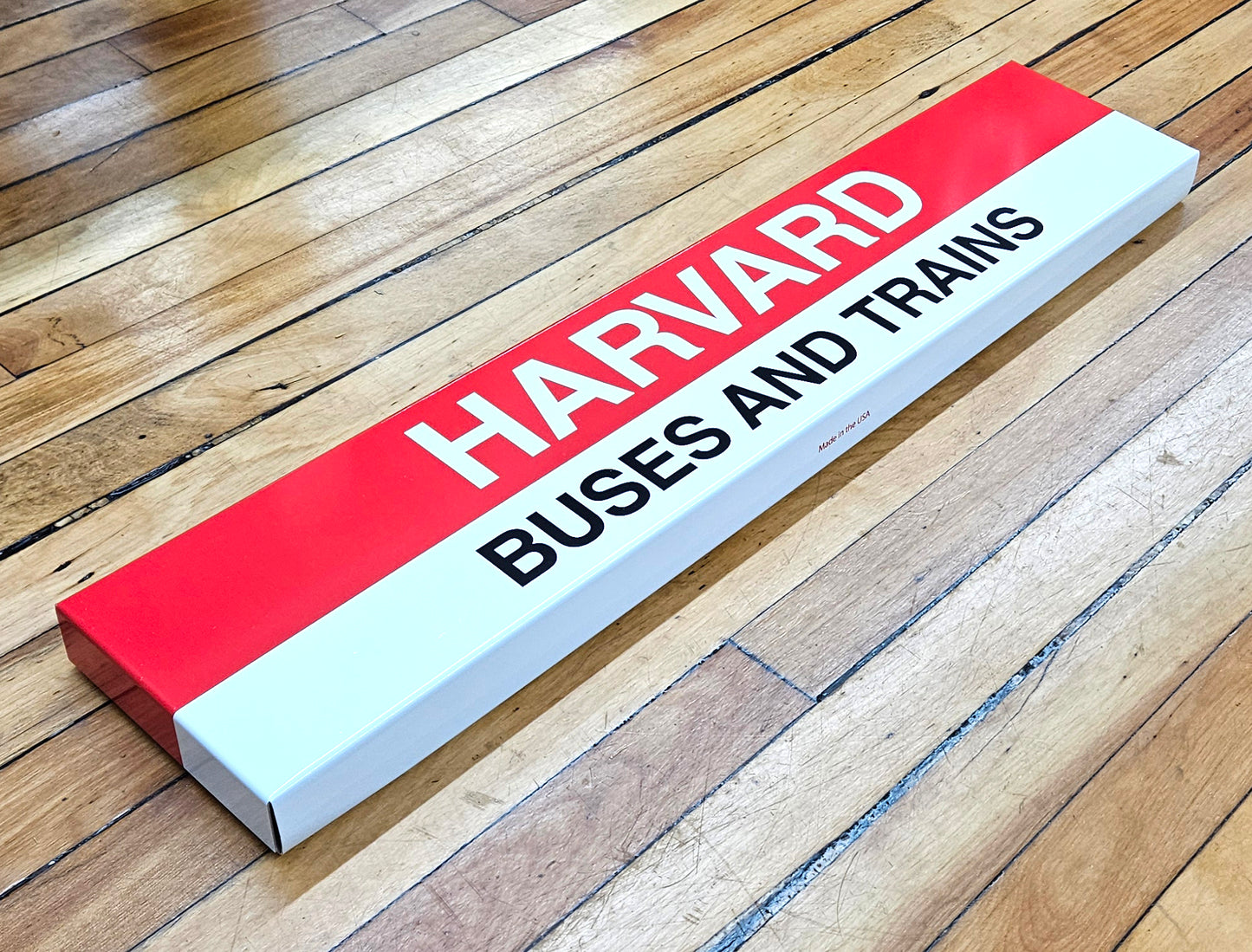 Boston MBTA Reproduction Red Line Metal Station Signs (29")