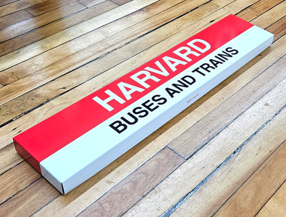 Boston MBTA Red Line Replica Metal Station Signs (29")