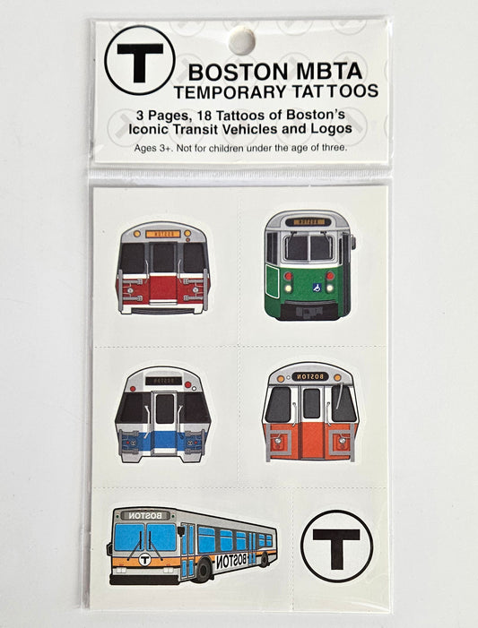 MBTA Temporary Tattoos Pack