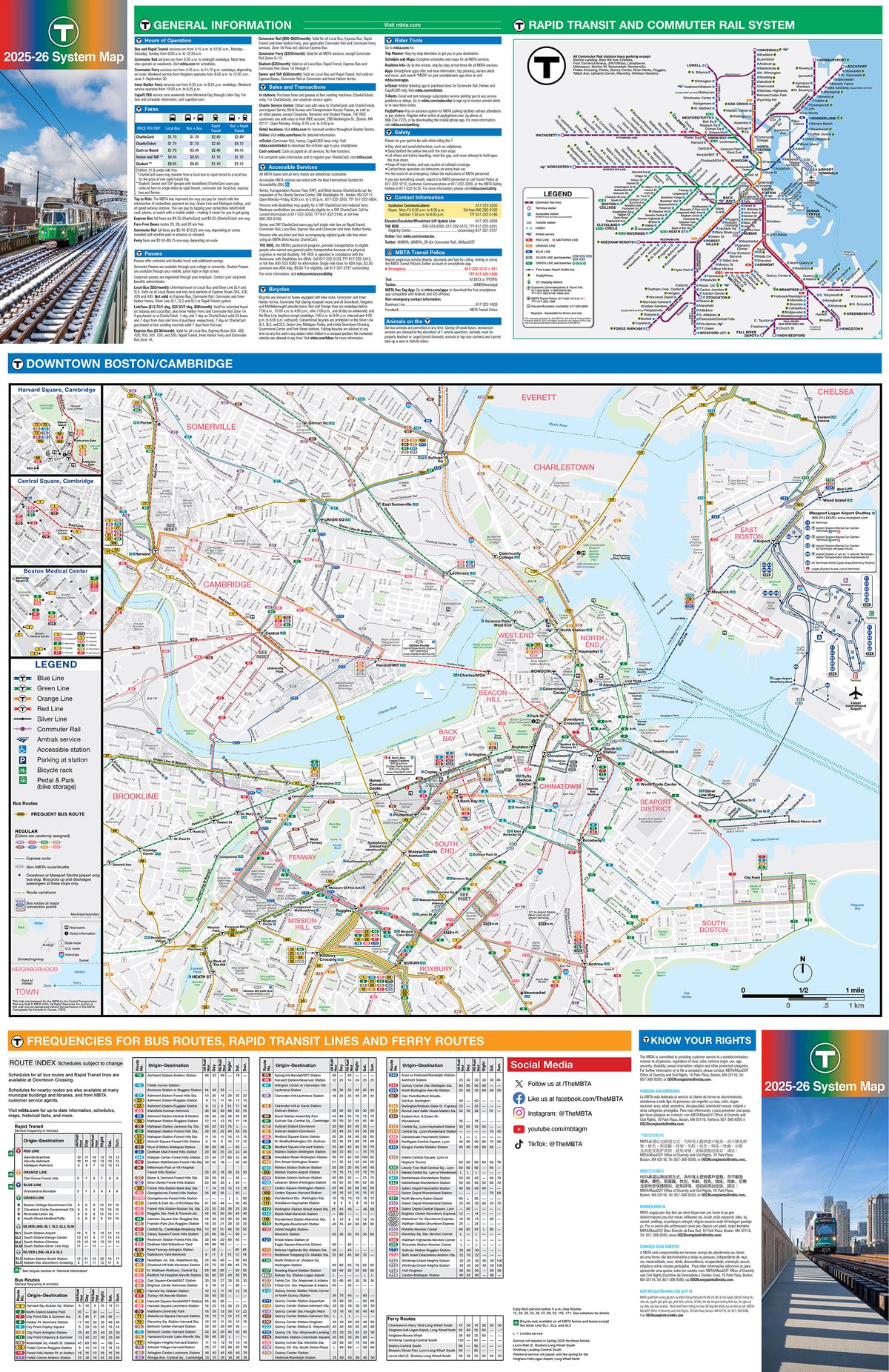 2025 MBTA System Map (Side B) – MBTAgifts