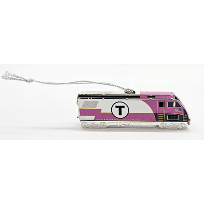 Boston MBTA Commuter Rail Locomotive Metal Ornament