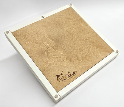 Boston MBTA Map Wood Tray/Wall Art (13"x13")