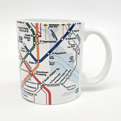 Boston MBTA Map Wrapped Mug - CLEARANCE SALE 50% OFF!