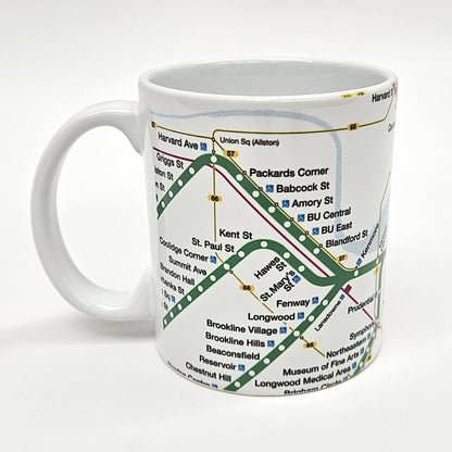 Boston MBTA Map Wrapped Mug - CLEARANCE SALE 50% OFF!