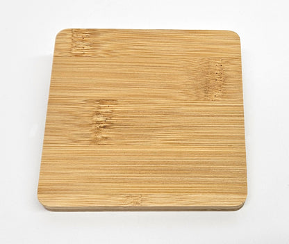 Boston MBTA Map Bamboo Coaster