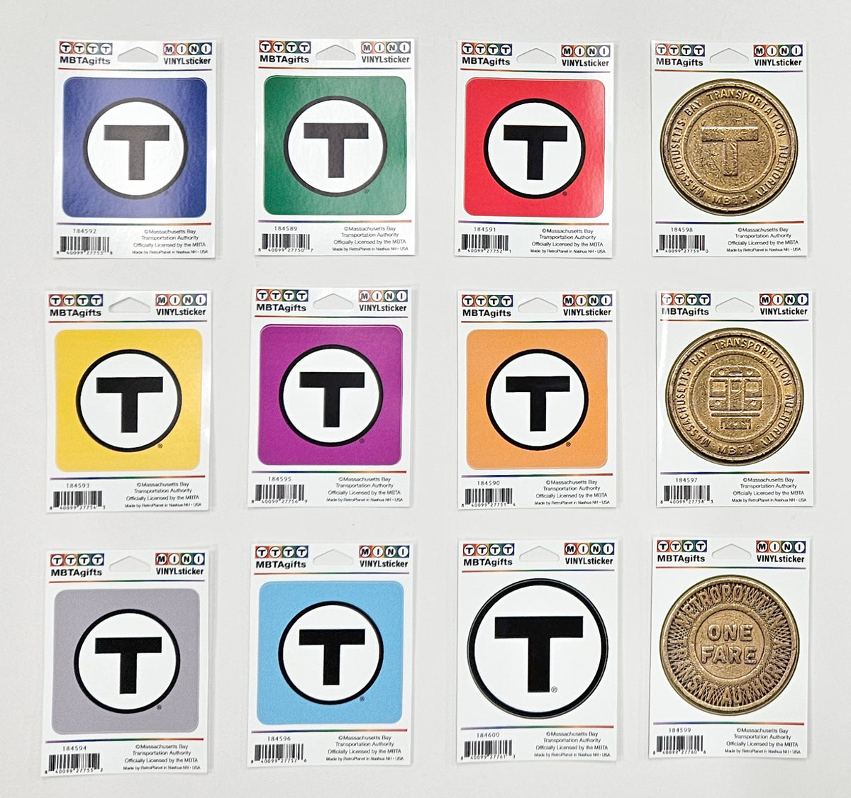 1 Token Sticker Boston MBTA T Logo & Token Stickers – MBTAgifts