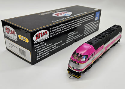 Boston MBTA HO-Scale MBTA MP-36 #10 Commuter Rail Locomotive (Atlas Gold)