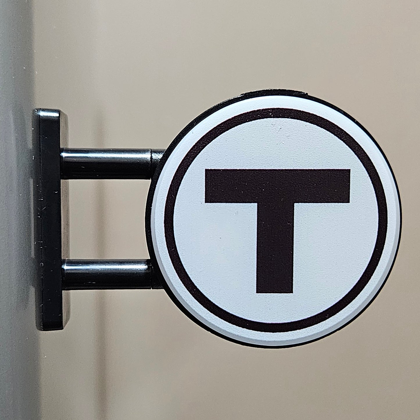 Boston MBTA T Logo Mini LED Light