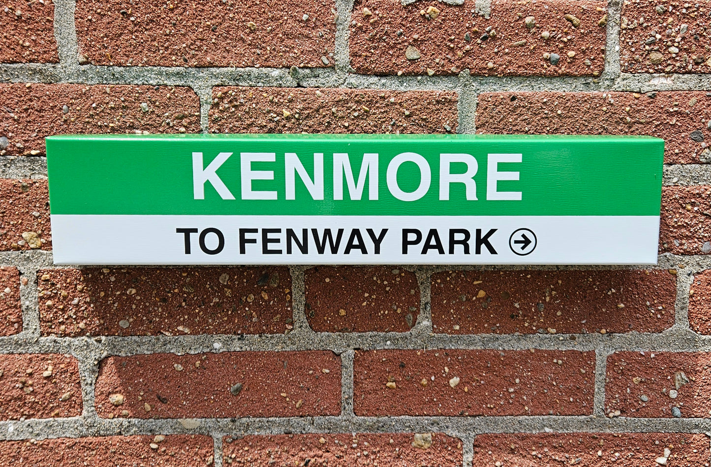 Boston MBTA MINI Replica Metal Station Signs (18")