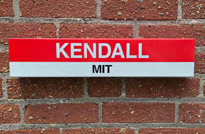Boston MBTA MINI Replica Metal Station Signs (18")