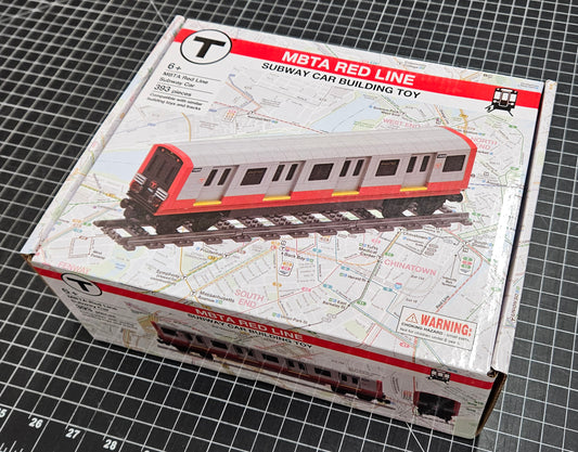 Boston MBTA Red Line Rapid Transit Subway Car Building Toy