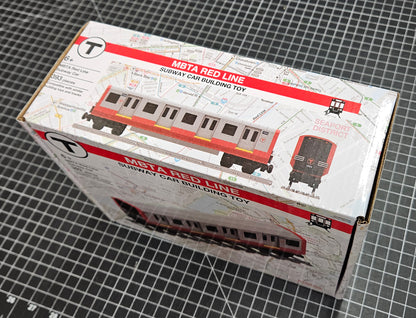 Boston MBTA Red Line Rapid Transit Subway Car Building Toy