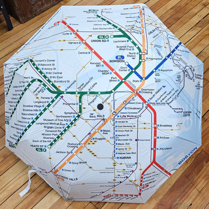 NEW! Boston MBTA Map Umbrella