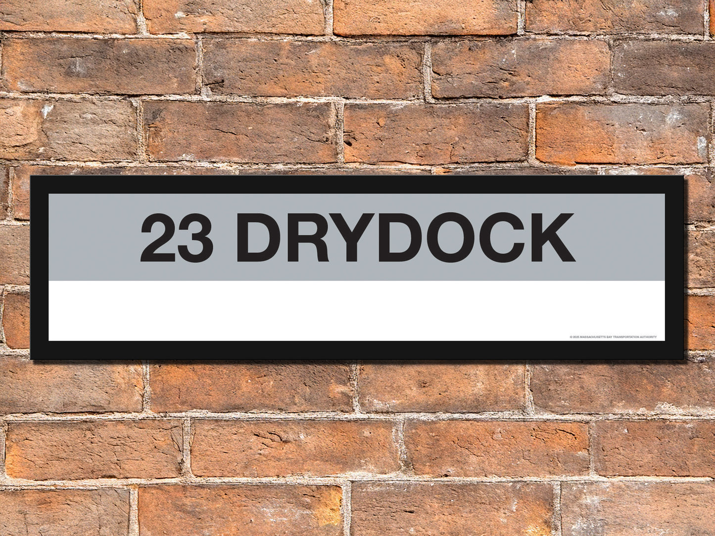 Boston MBTA SILVER LINE Framed Replica Station Signs