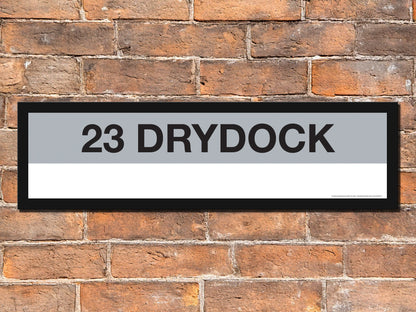 Boston MBTA SILVER LINE Framed Replica Station Signs