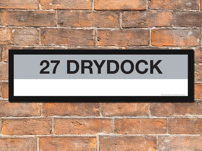 Boston MBTA SILVER LINE Framed Replica Station Signs